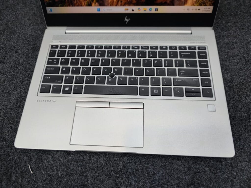 hp elitebook 840 g6 keyboard view